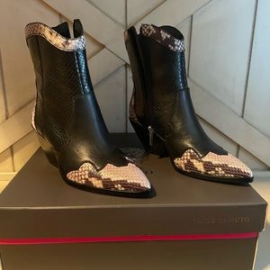 Vince Camuto western style booties